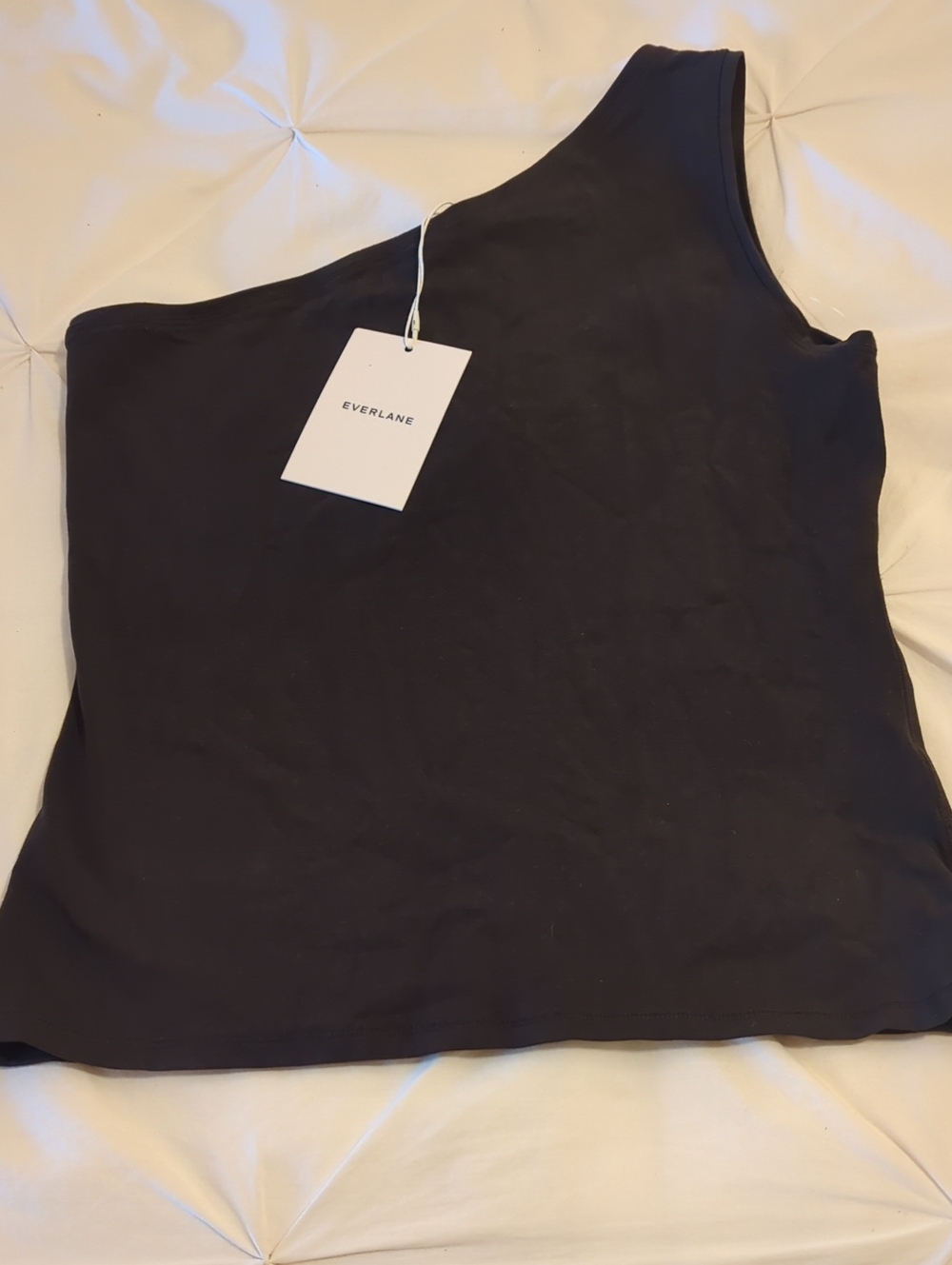 EVERLANE The One Shoulder Sleeveless Tank
